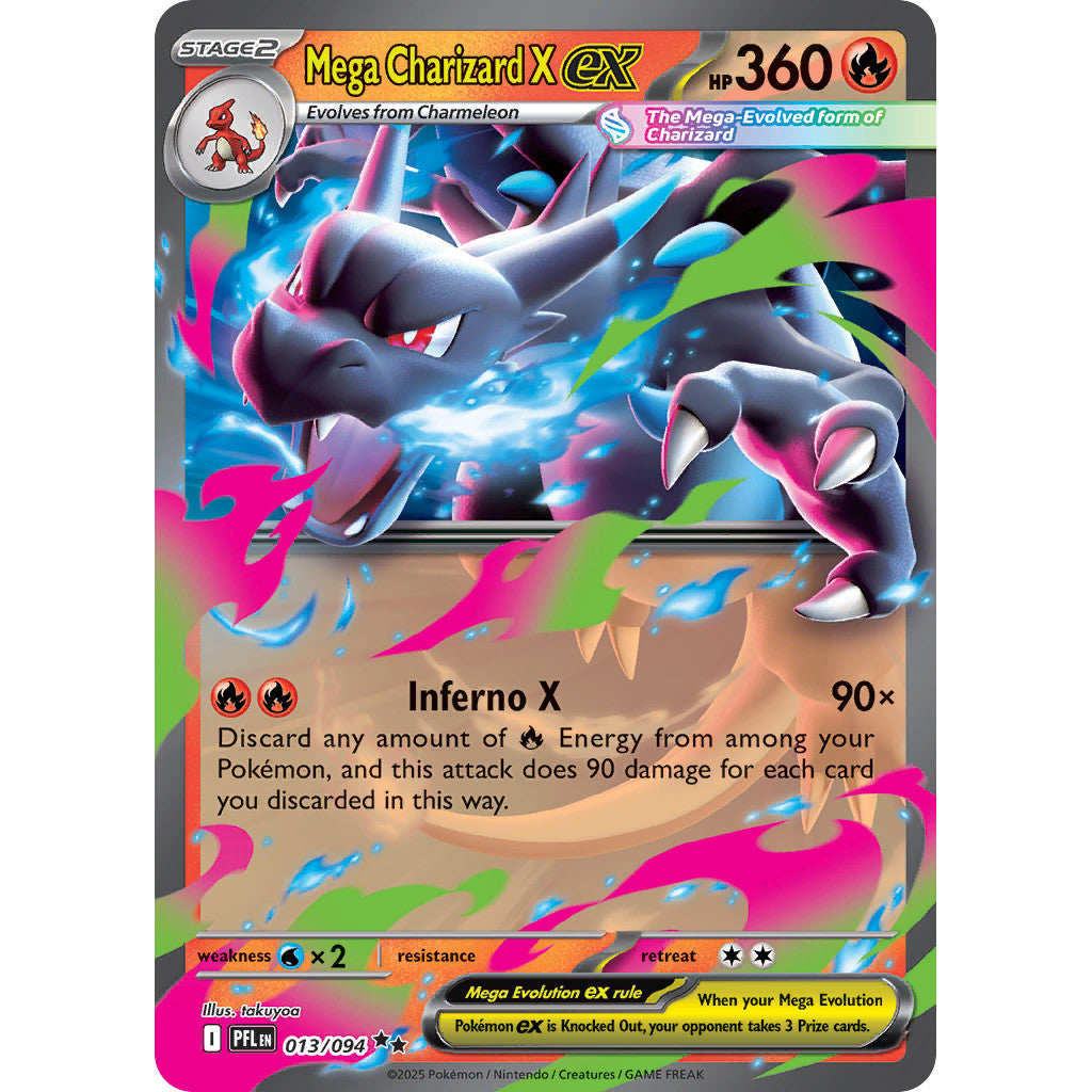 Mega Charizard X ex 013/094 Phantasmal Flames