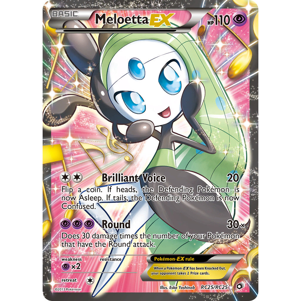 Meloetta EX RC25/RC25 Legendary Treasures