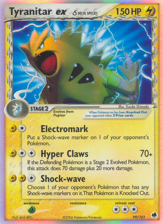 Pokemon TCG - Tyranitar EX - #4 - Japanese Shockwave Starter Deck - Mint