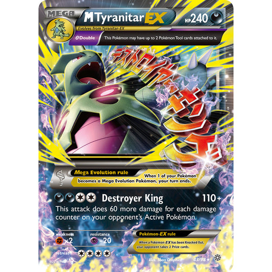 M Tyranitar EX 43/98 Ancient Origins