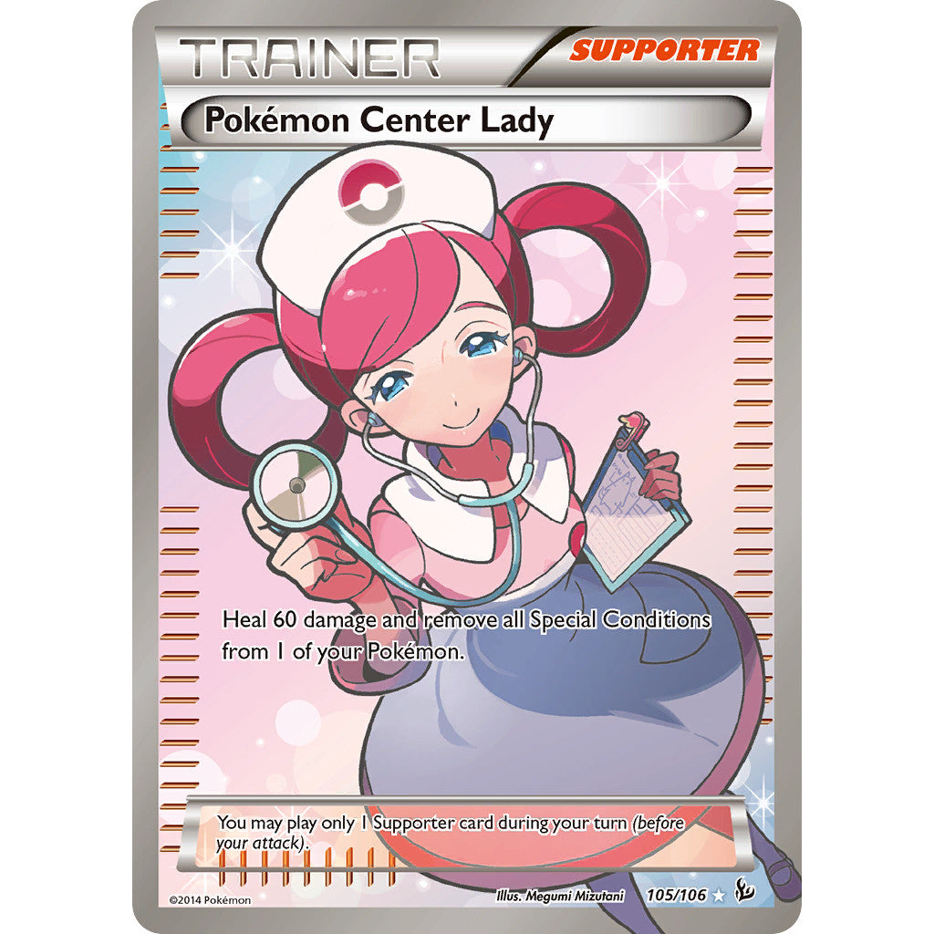 Pokemon Center Lady 105/106 Flashfire