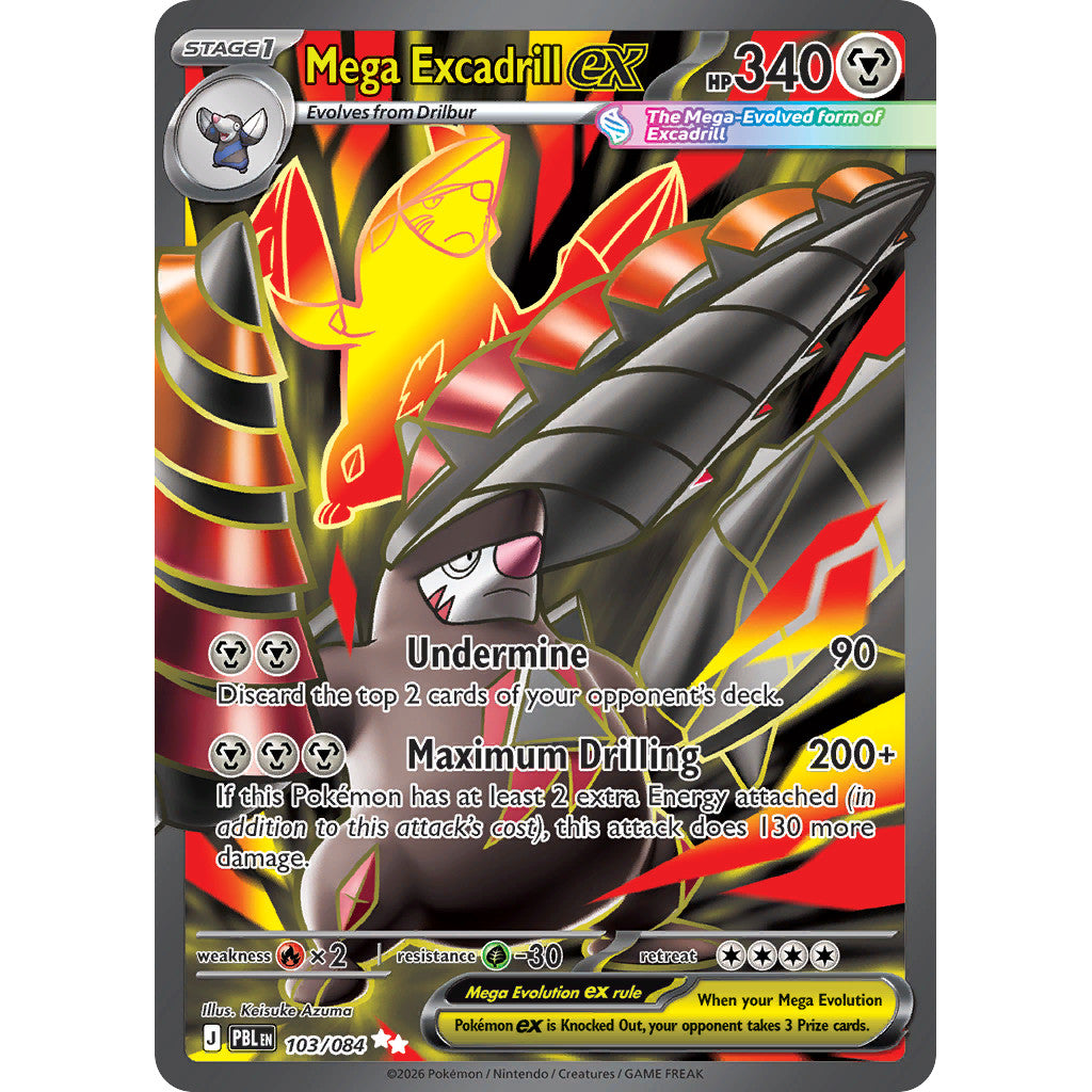Mega Excadrill ex 103/084 Pitch Black