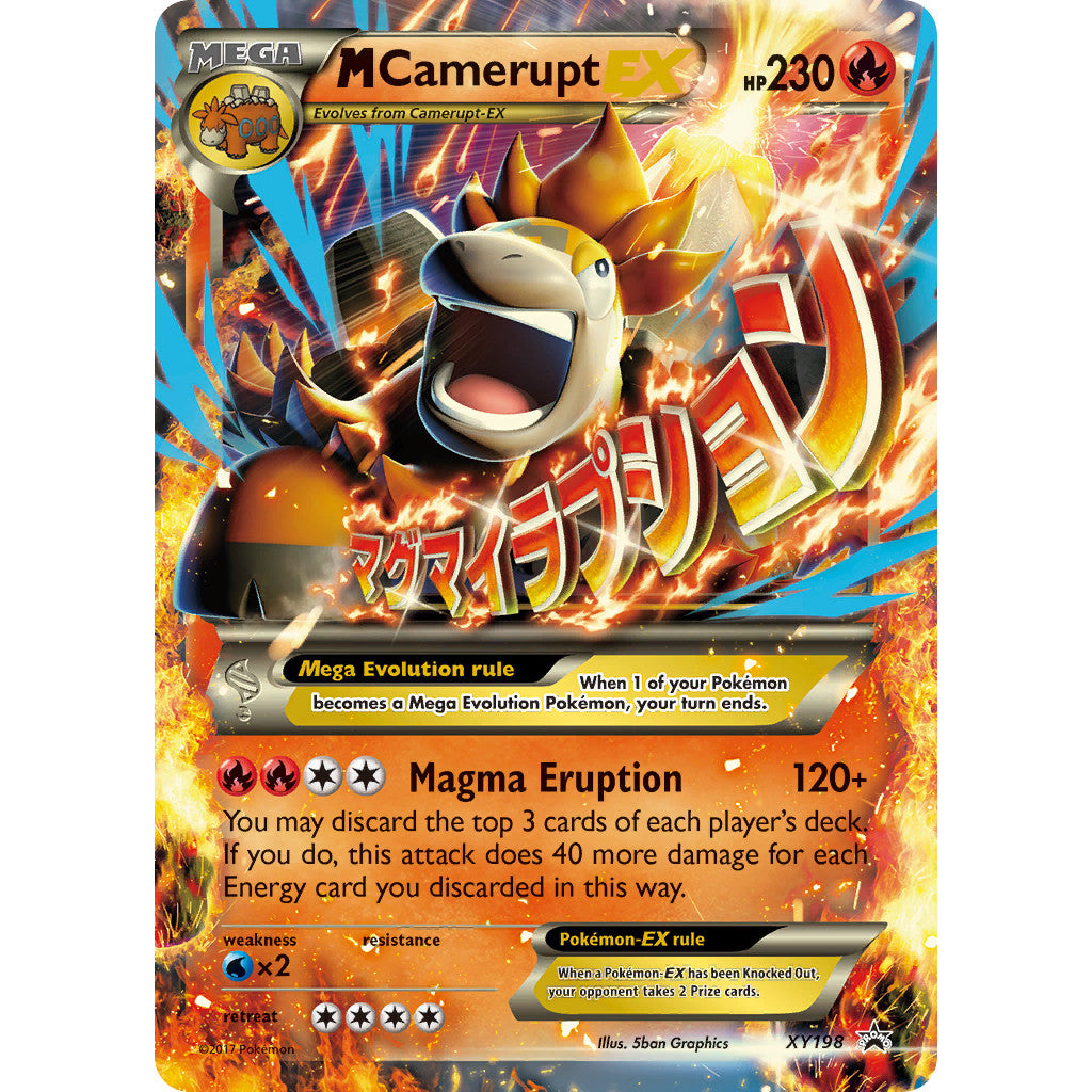 M Camerupt EX XY198 XY Black Star Promos