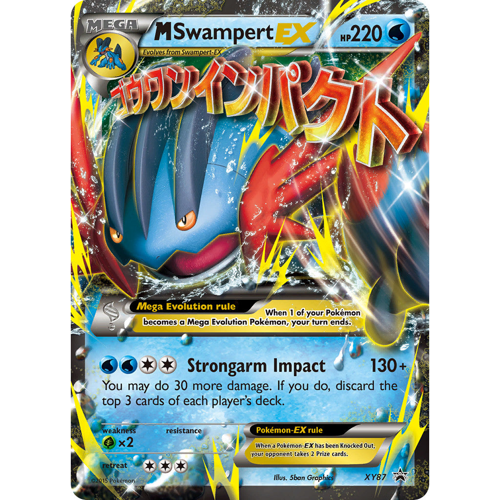 M Swampert EX XY87 XY Black Star Promos